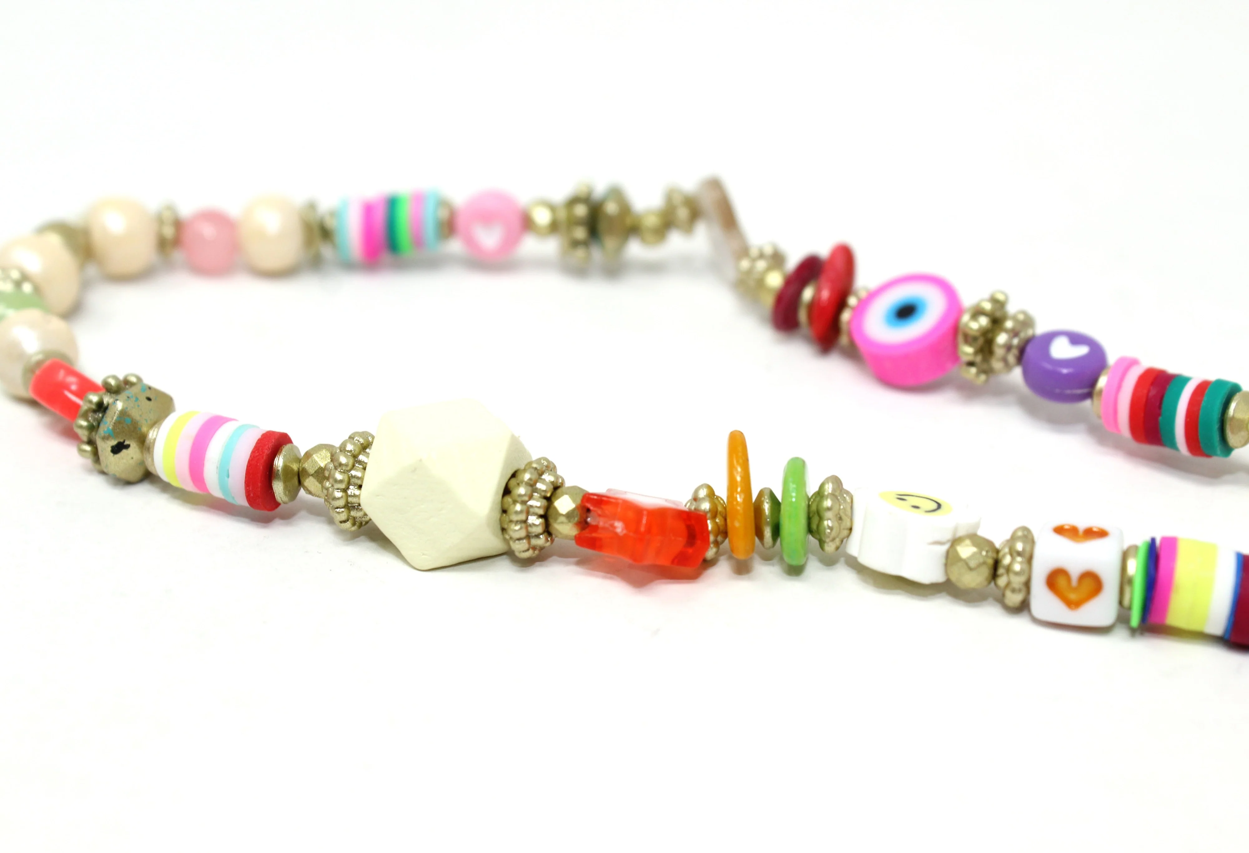 Multicoloured bead phone charm - Image 25