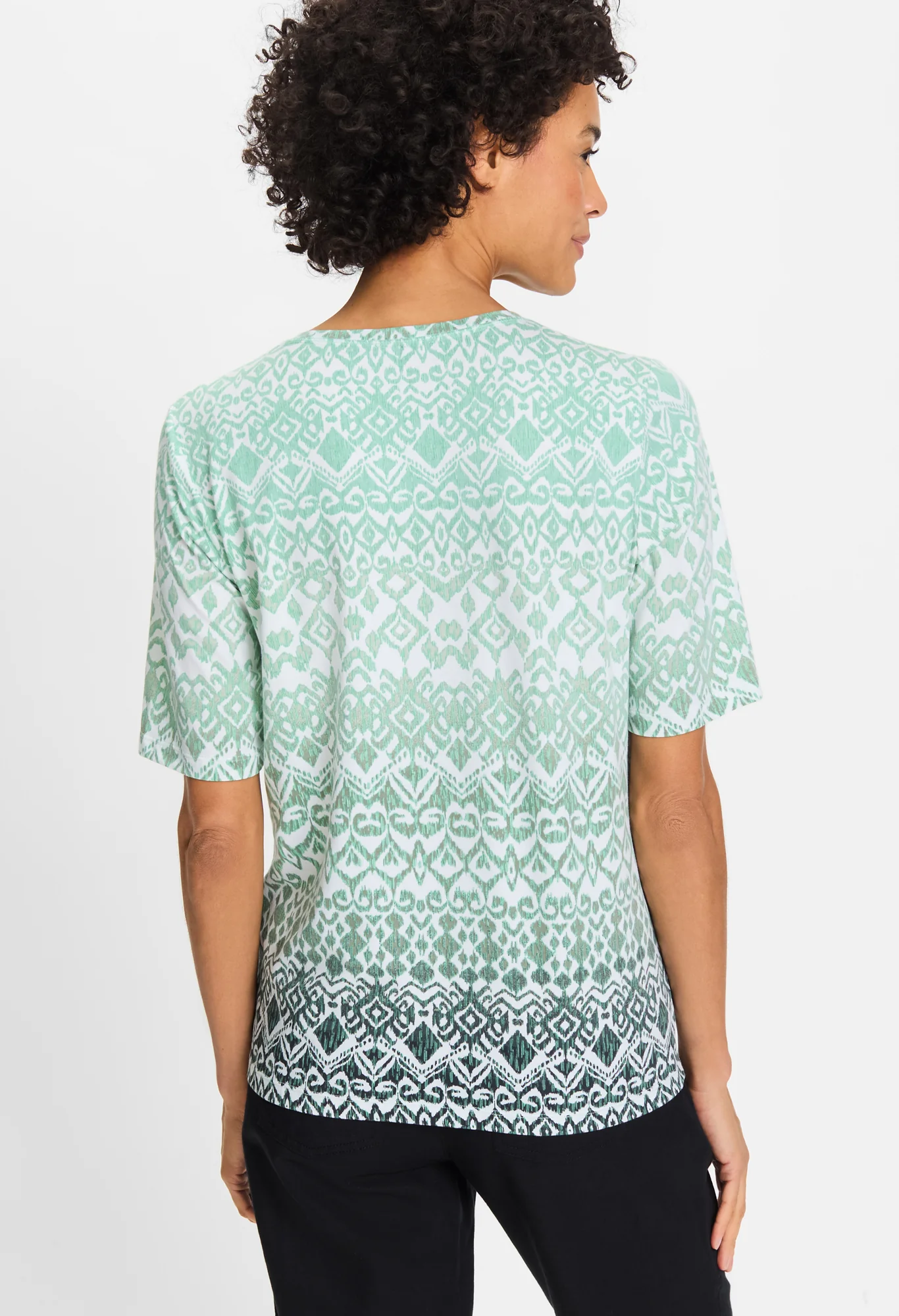 Ornamental Print Top In Hannah Fit - Image 2