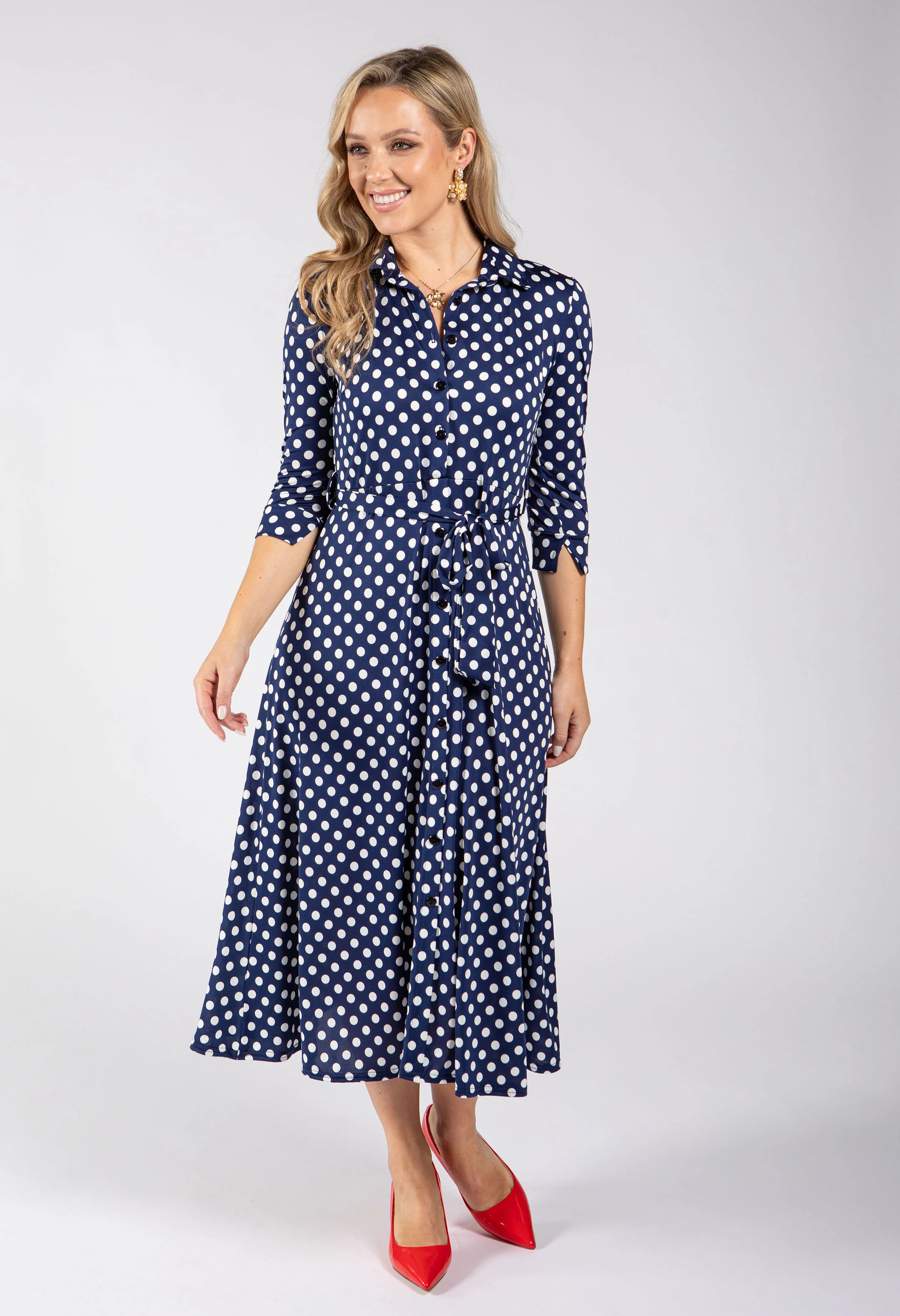 Paulette Polka Dot Dress - Image 3