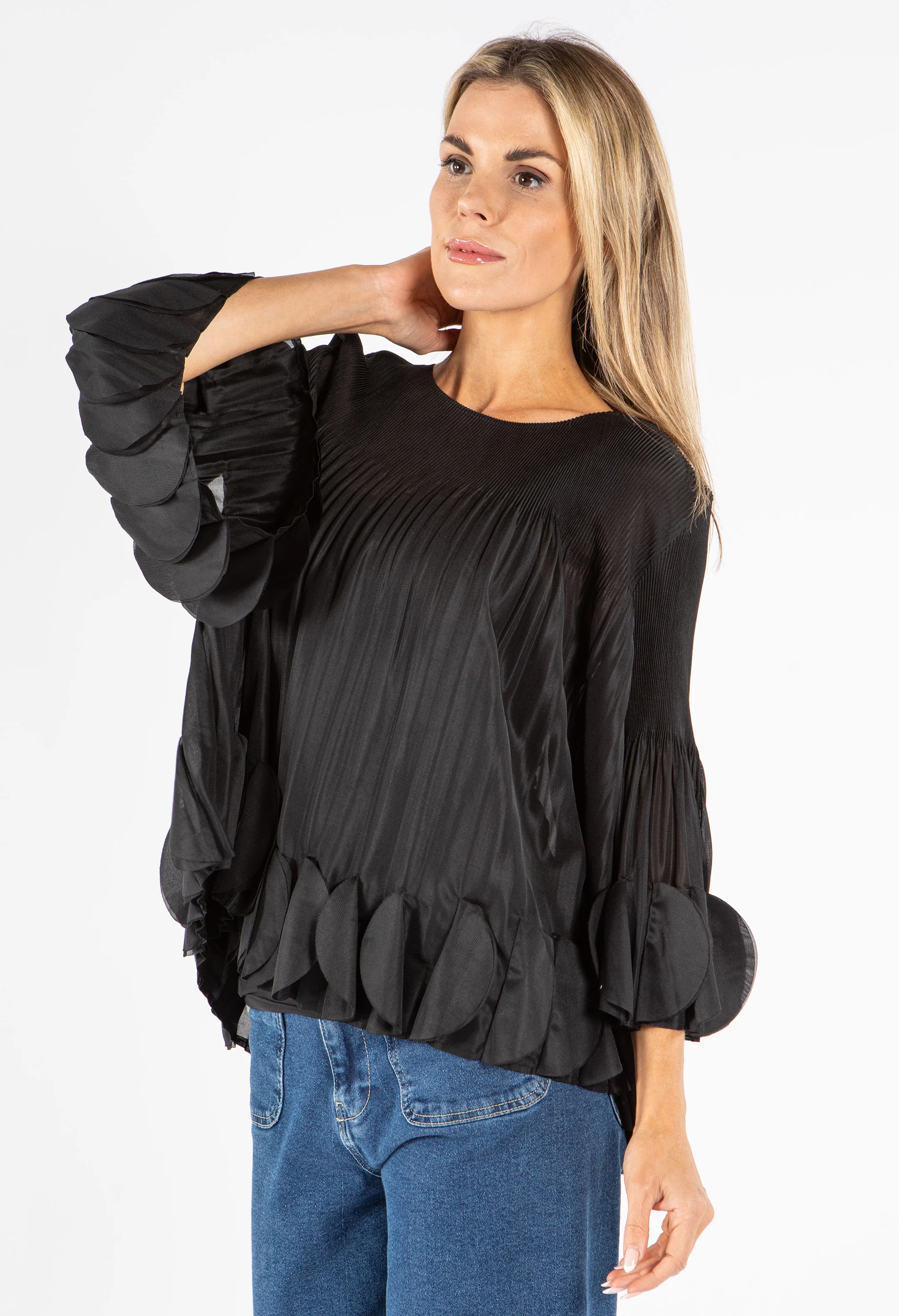Petal Pleated Blouse - Image 2