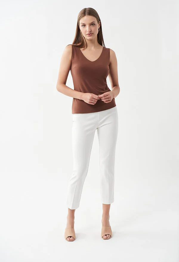 Pleated Front Cropped Pants - Image 13