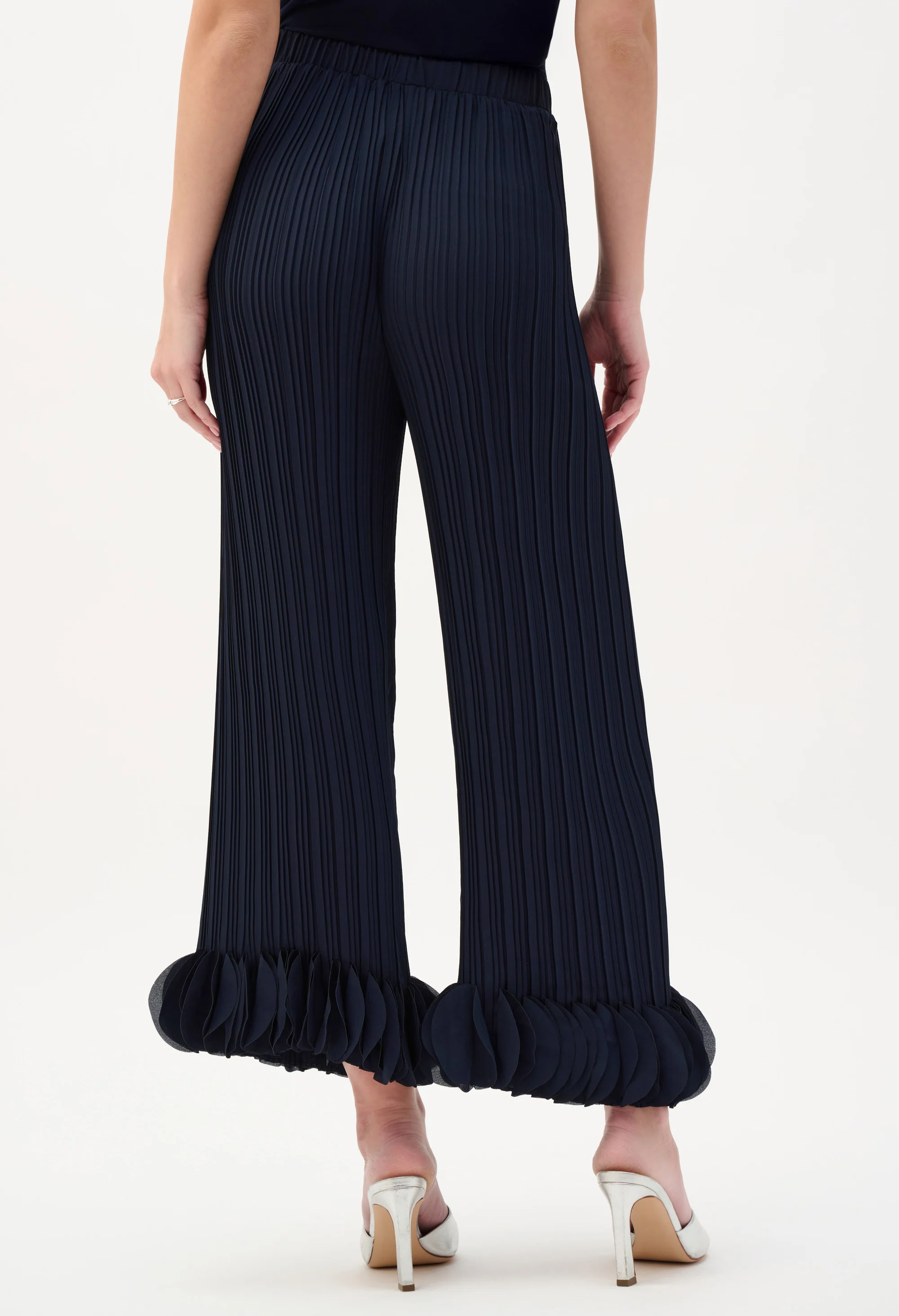 Pleated Wide-leg Trousers - Image 4