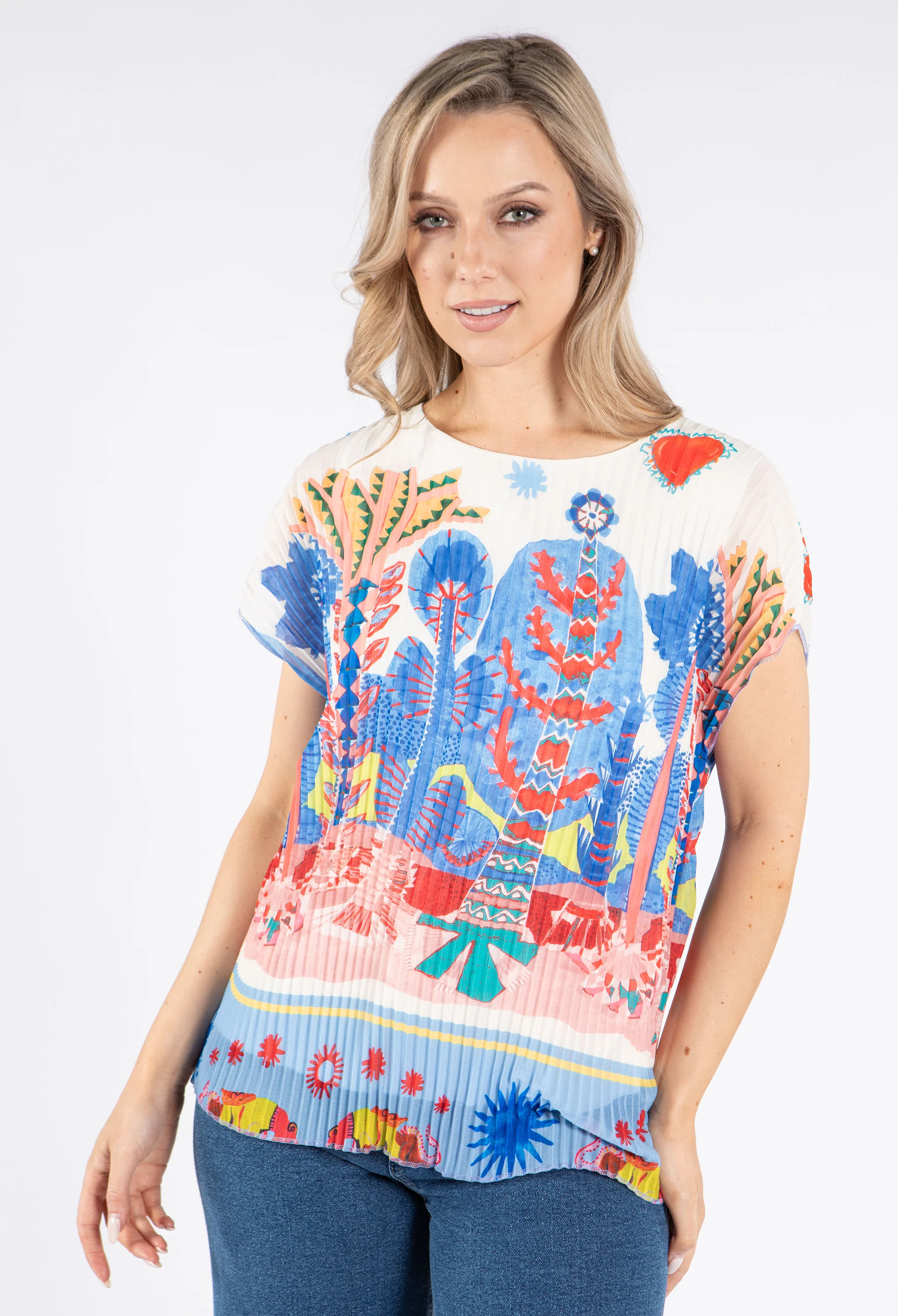 Plisse Pleated Top - Image 3