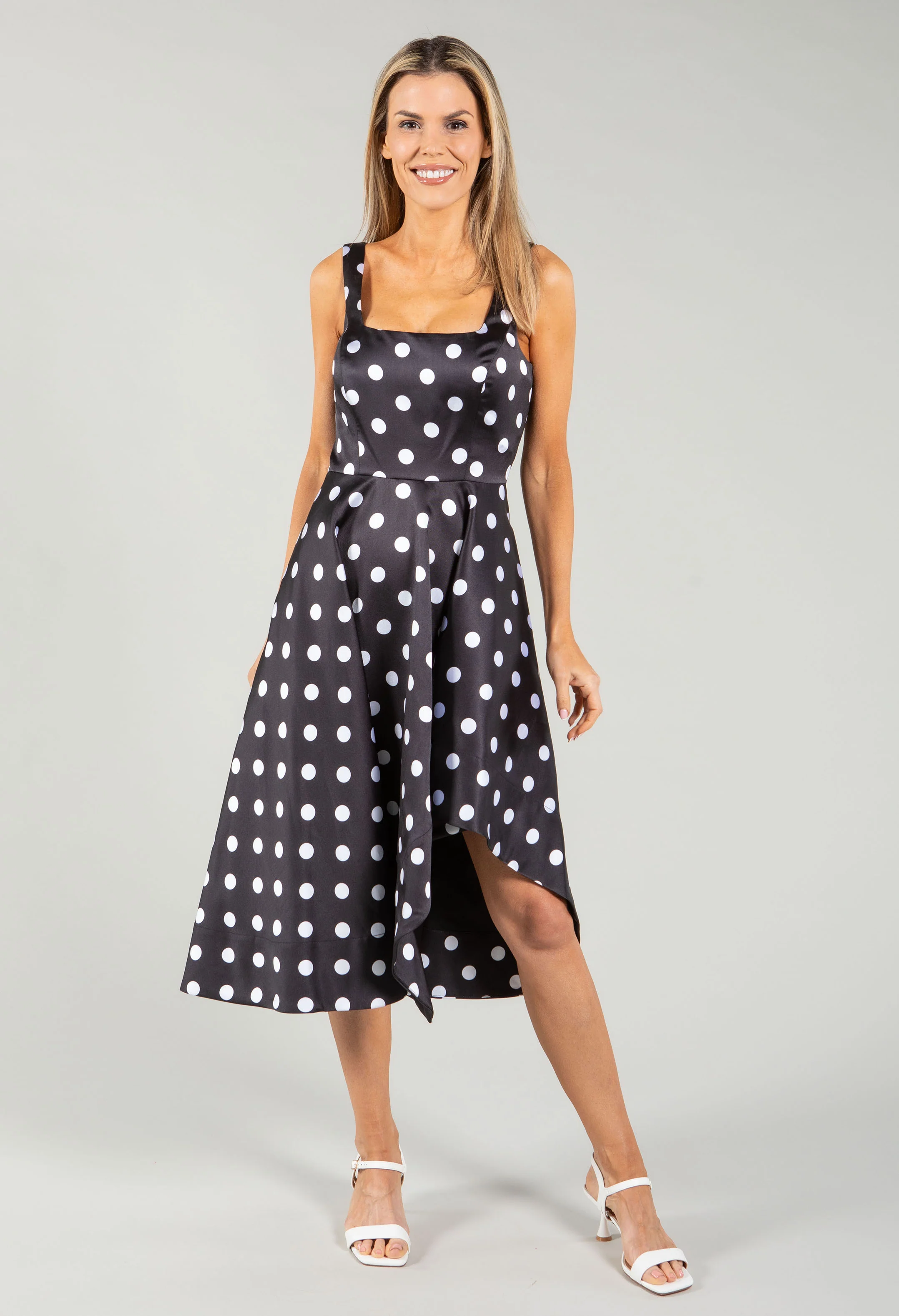 Polka Dot Midi Dress - Image 2