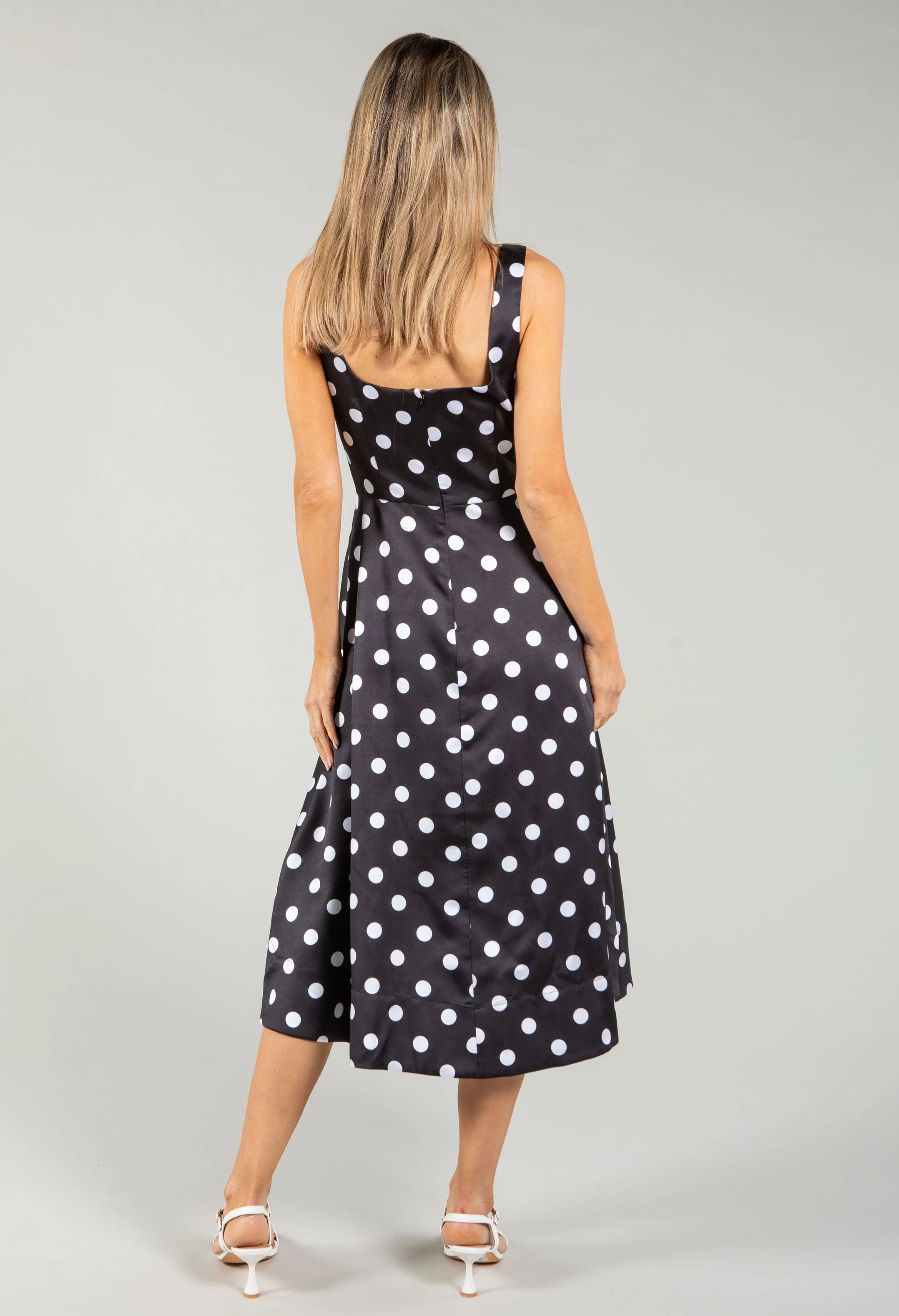 Polka Dot Midi Dress - Image 4