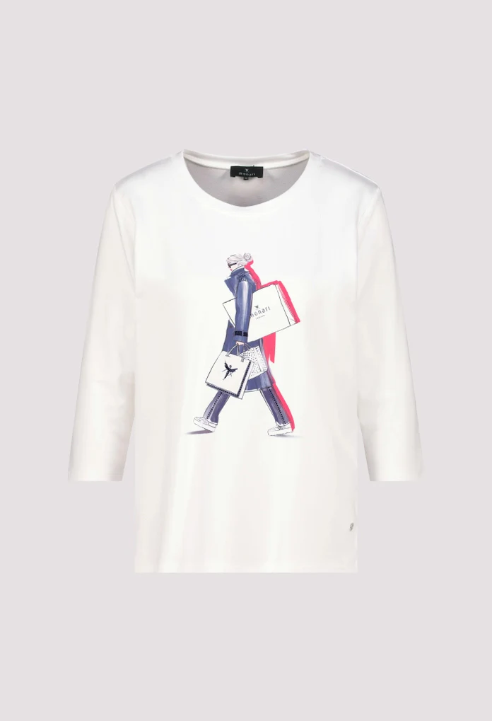 Printed 3/4 Sleeve Top - Image 5