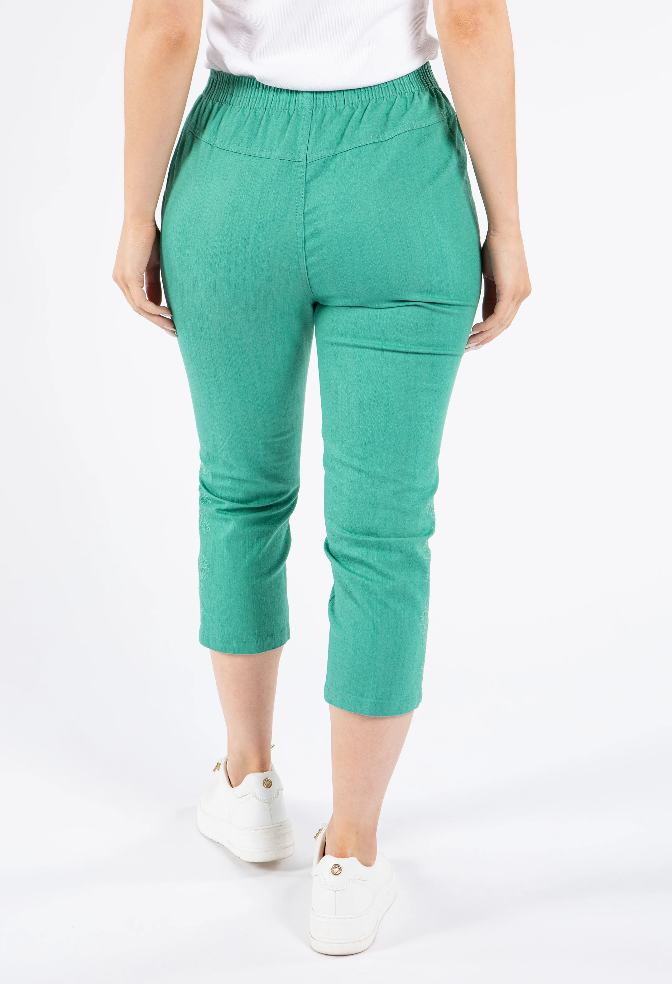 Pull on Capris with Embroidery detailing - Image 12