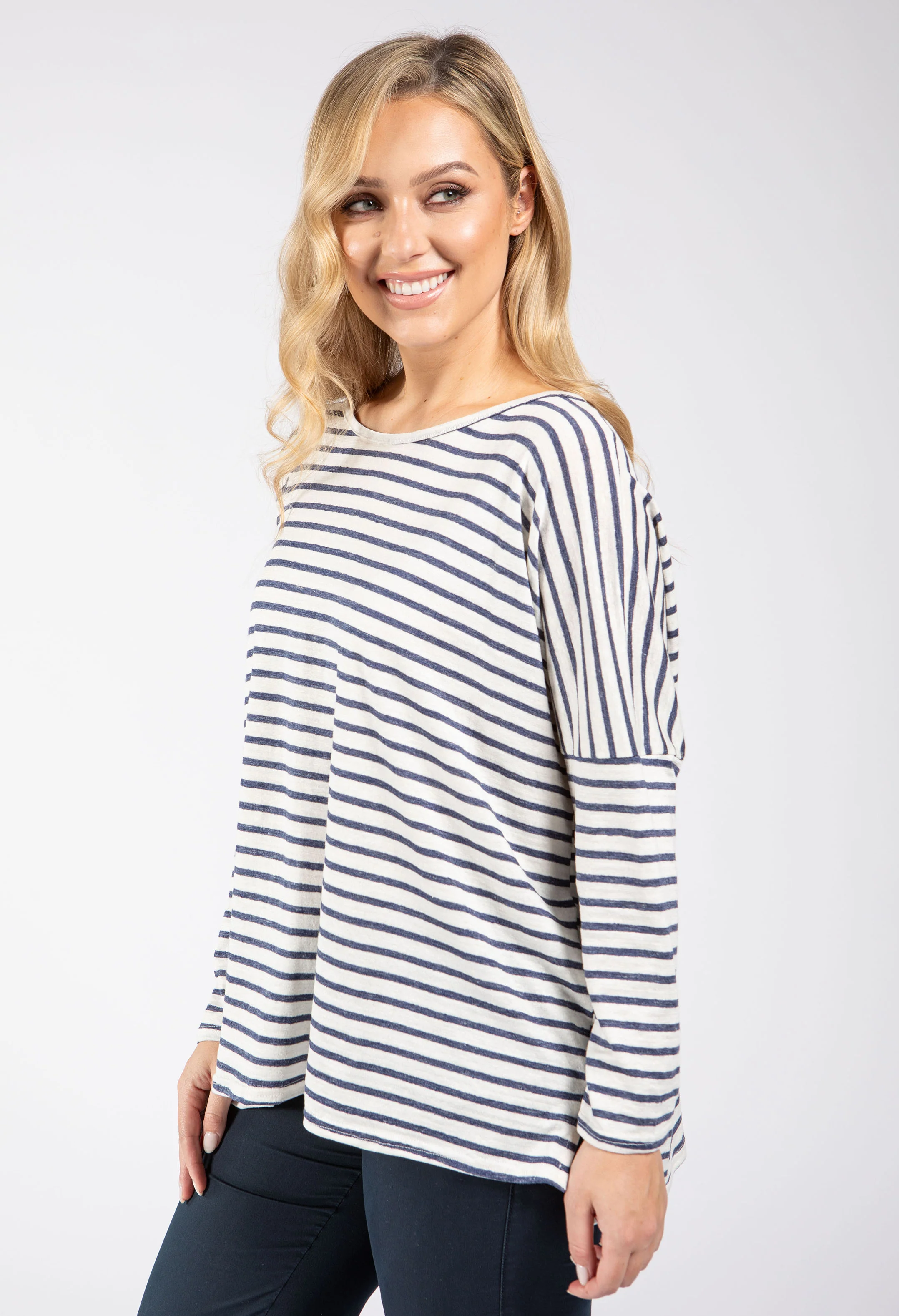 Relaxed Fit Striped Top - Image 3