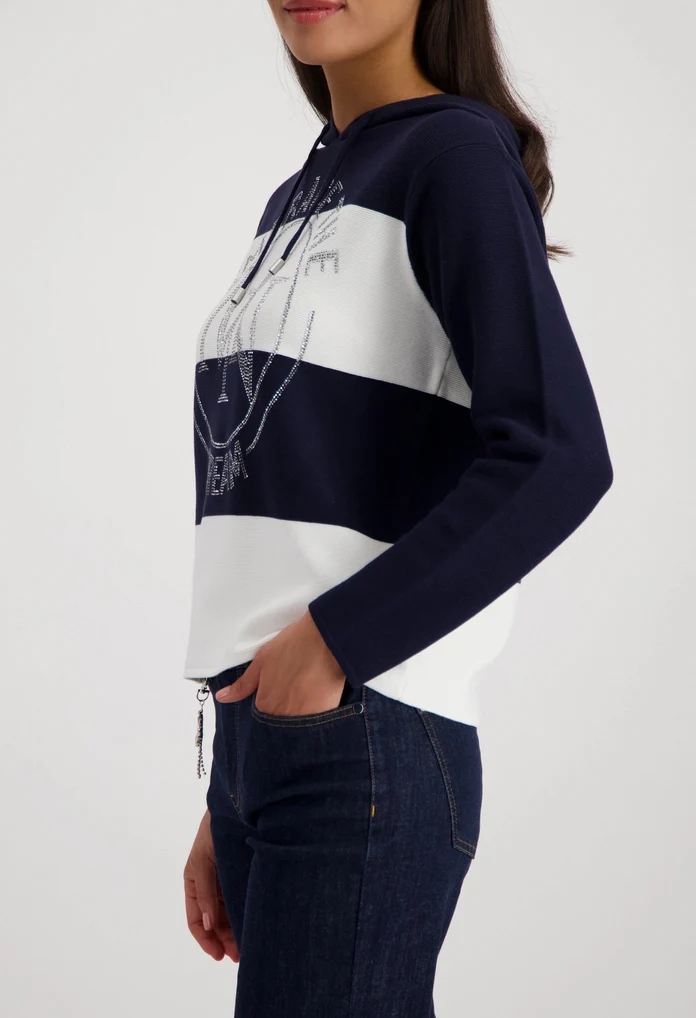 Rhinestone Detail Hoodie - Image 2