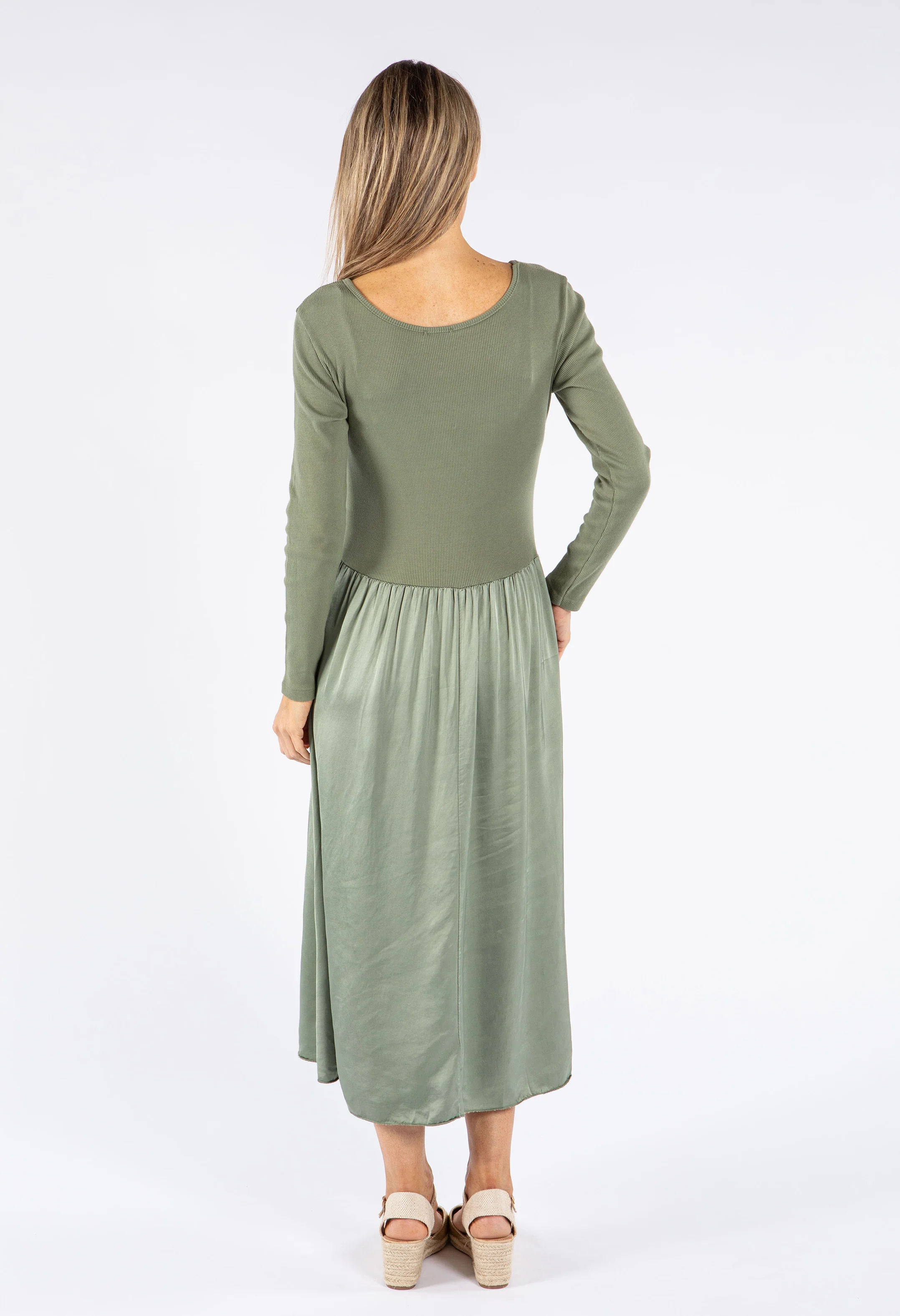 Ribbed Bodice Maxi Dress - Image 2