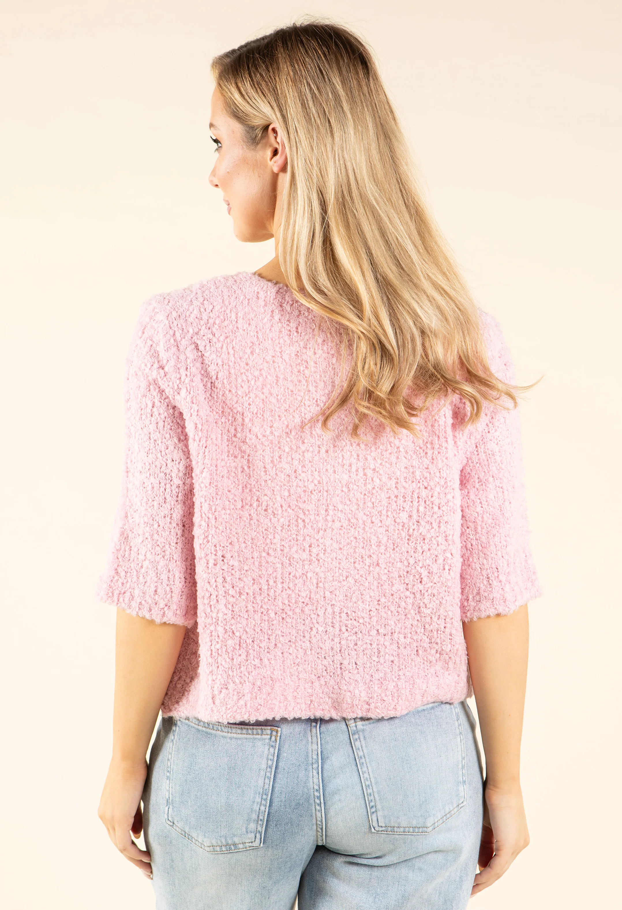 Round Neck Buttoned Knit - Image 13