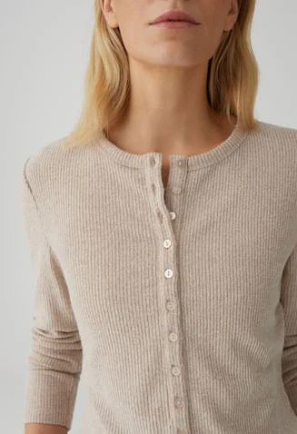 Saltus Ribbed Jersey Button-up Top - Image 2