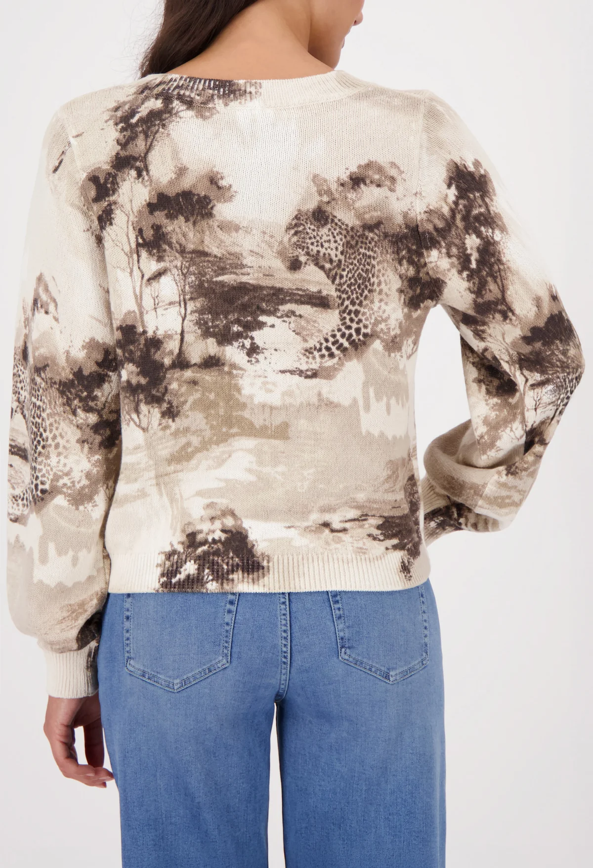 Savanna Print Knit Jumper - Image 3