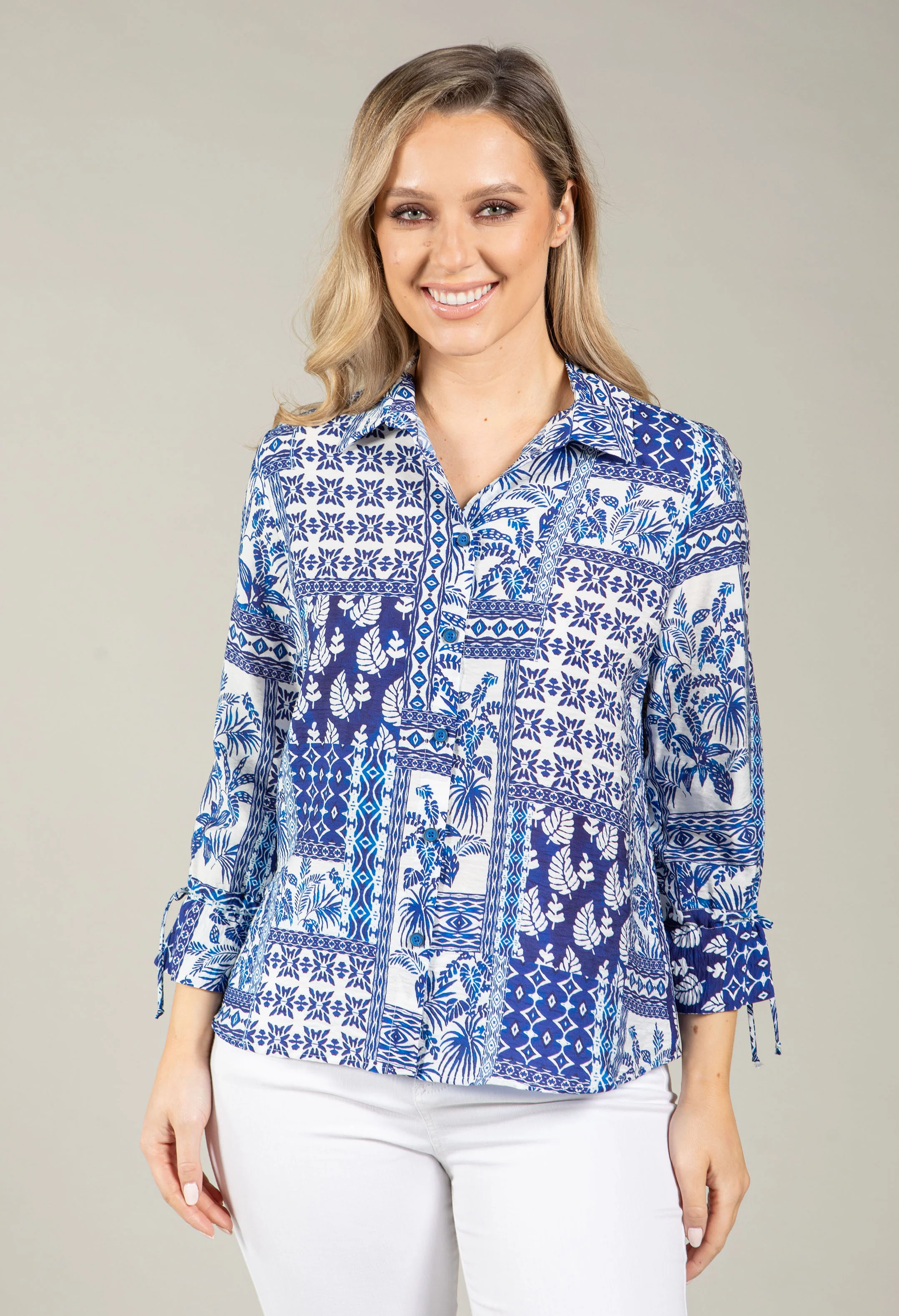 Selva Mosaic Print Blouse - Image 2
