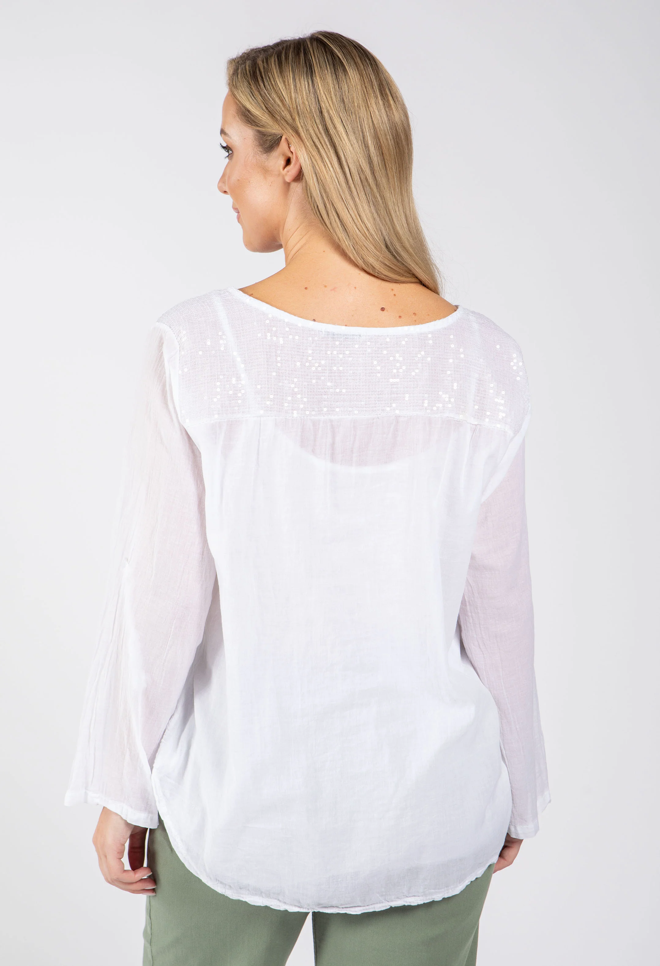 Sequin & Crochet Blouse - Image 5