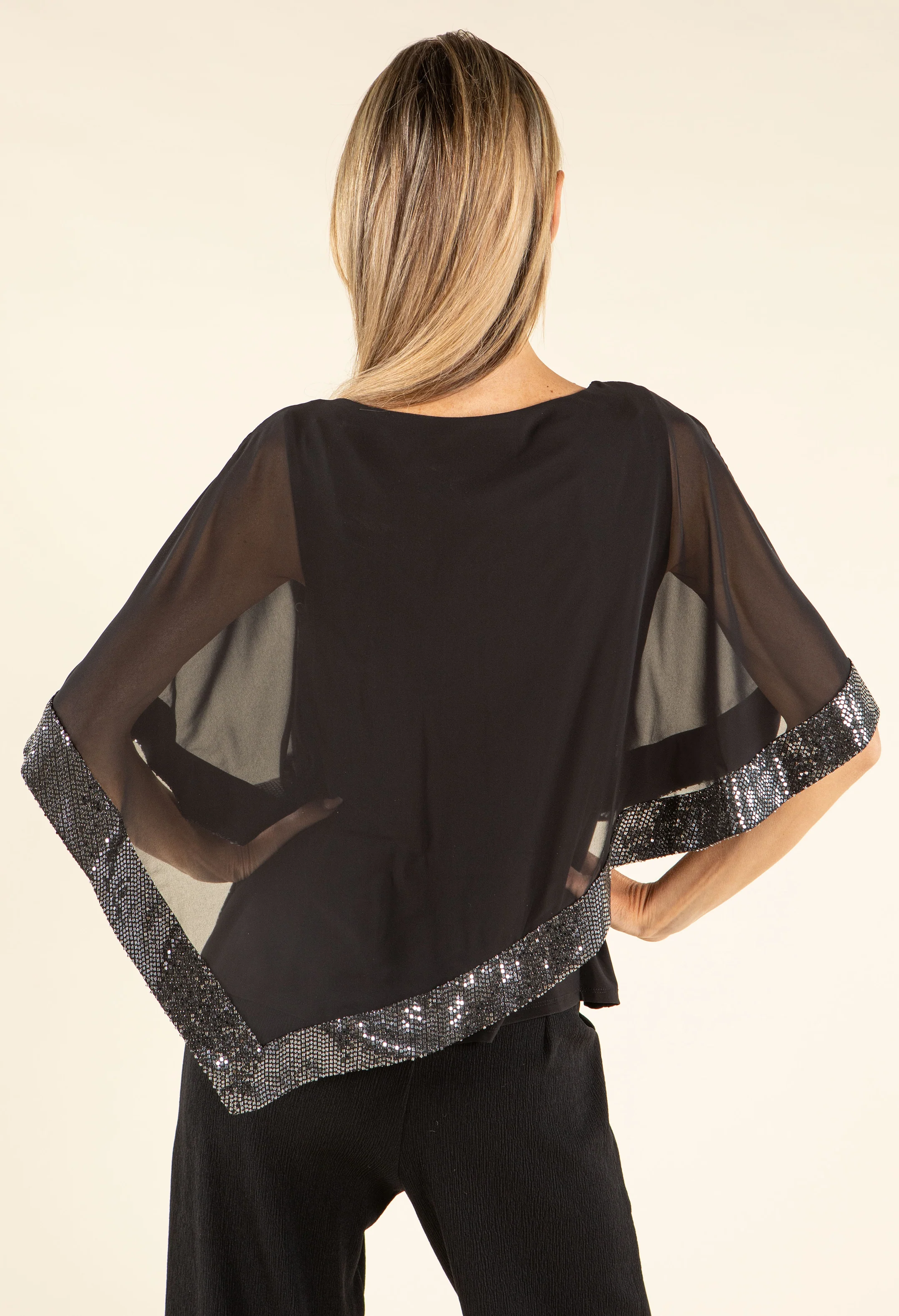 Sequin Trim Blouse - Image 4