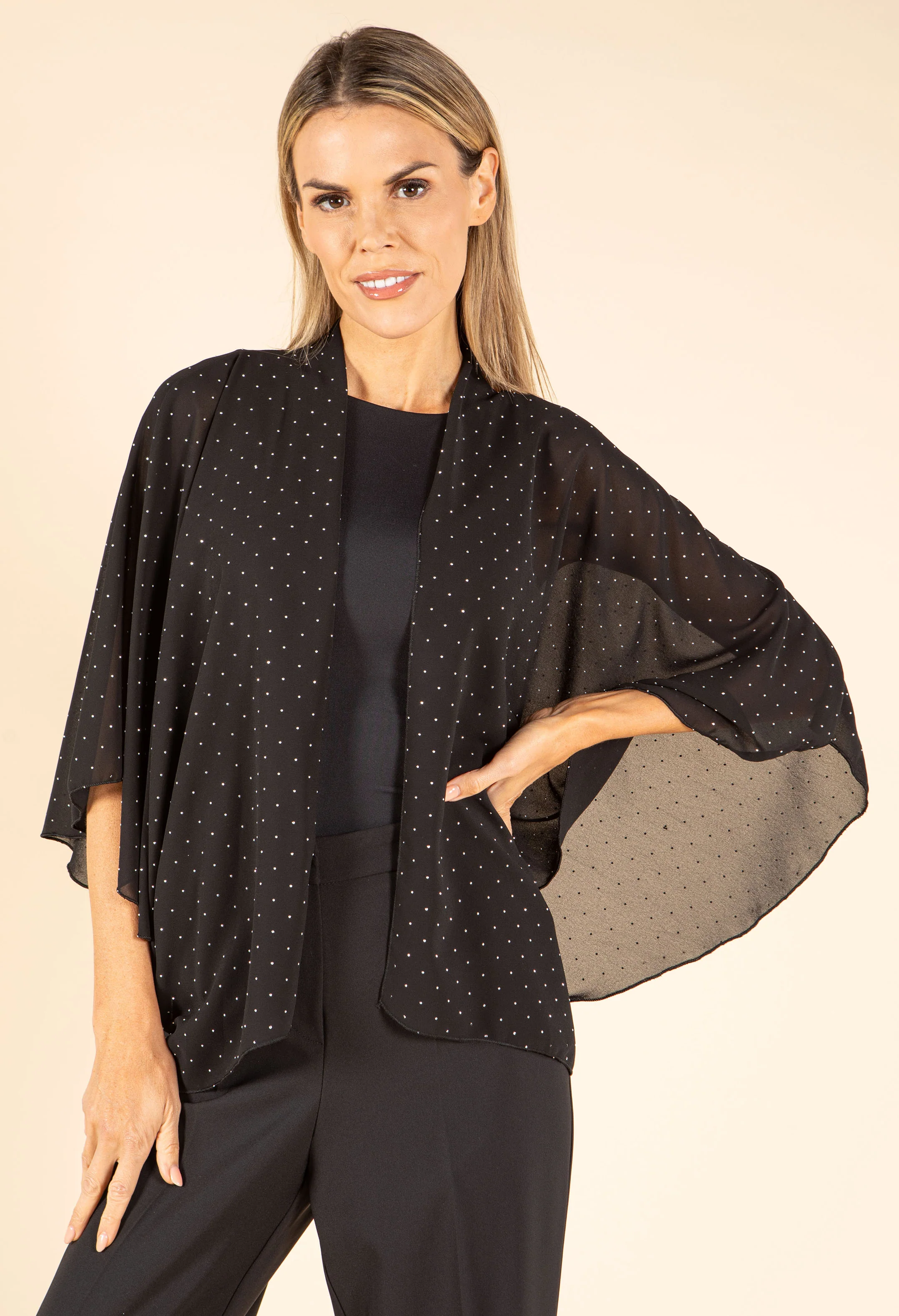 Sheer Diamante Cardigan - Image 3