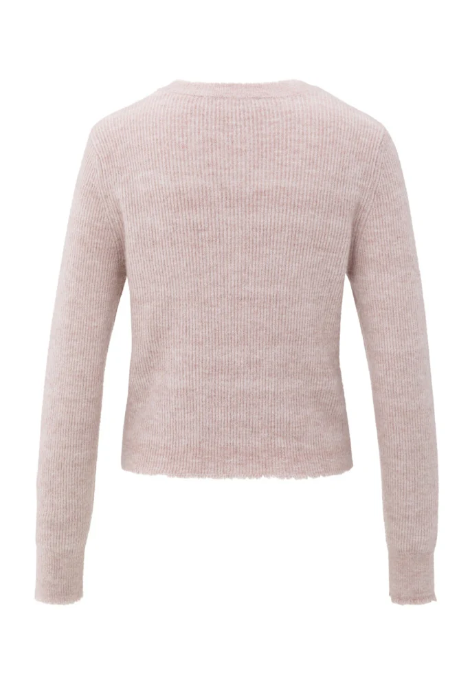 Short melange cardigan - Image 2