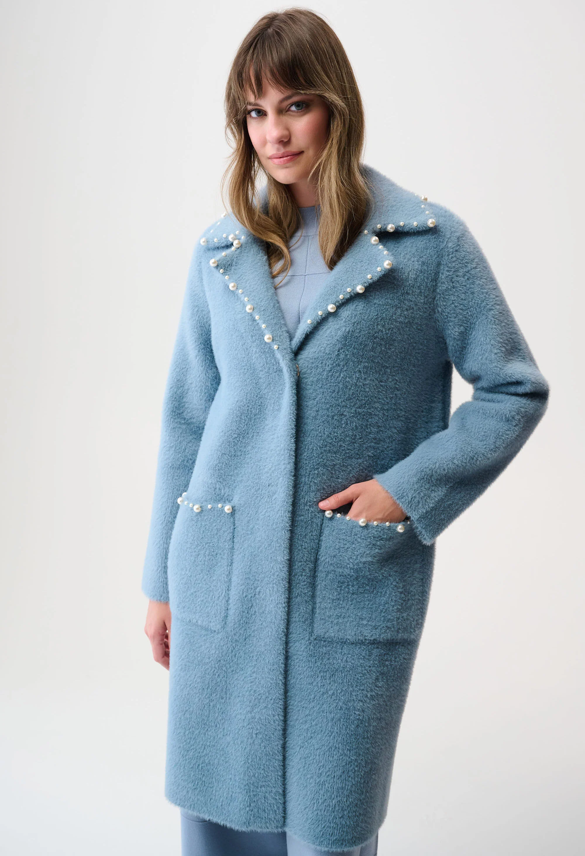 Single-breasted Pearl Coat - Image 2
