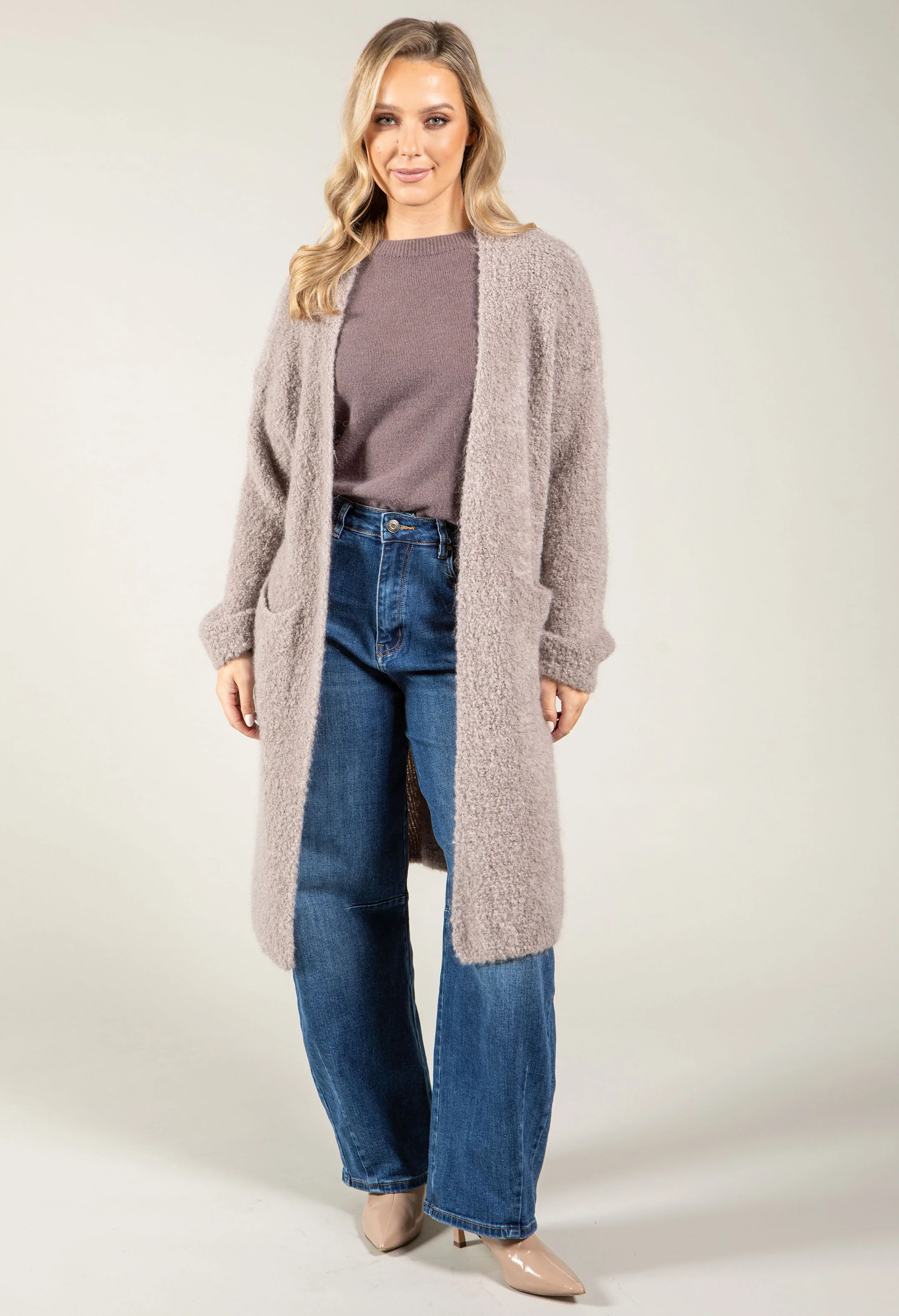 Soft Boucle Longline Cardigan - Image 5