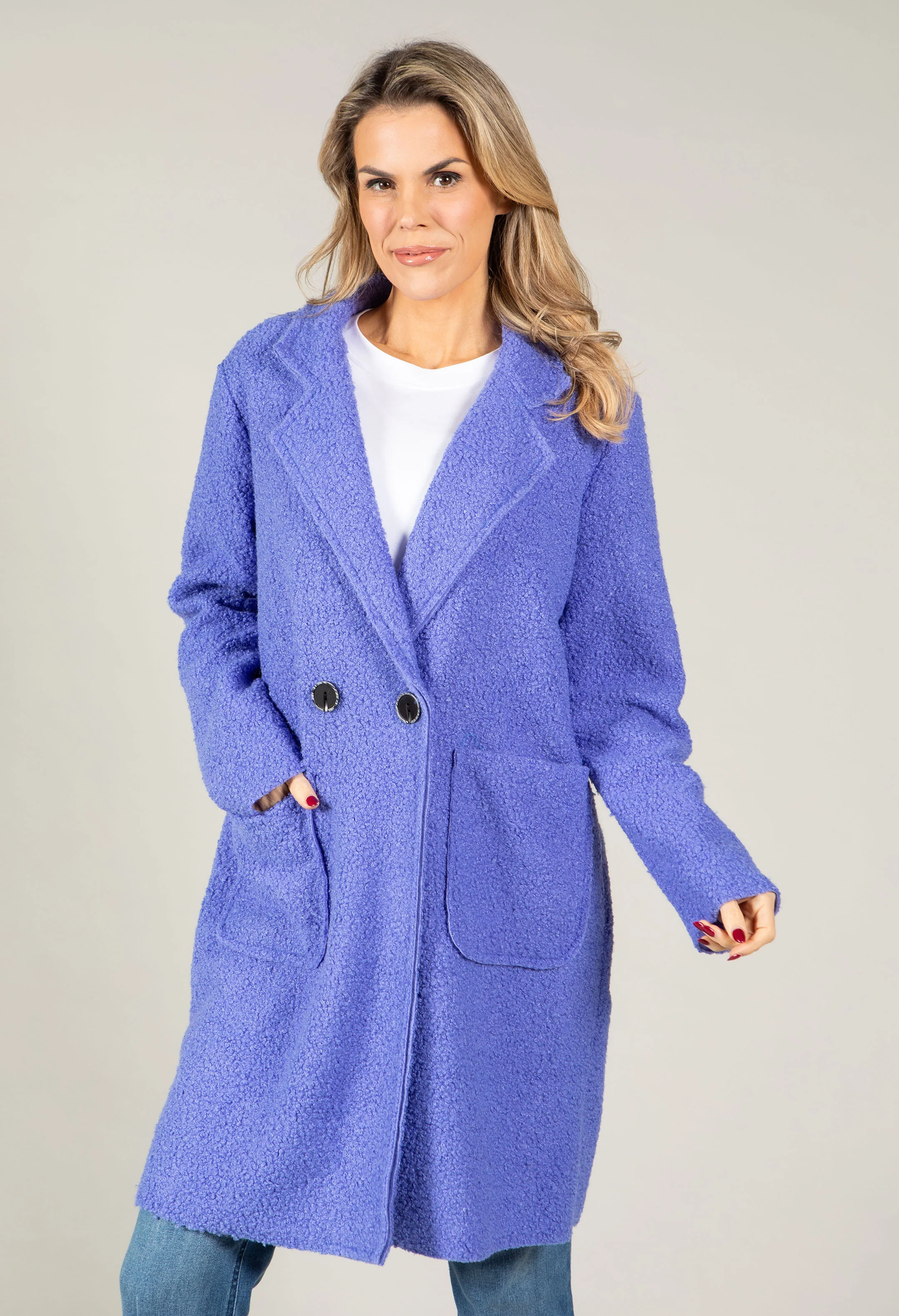 Soft Boucle Trench Coat - Image 2