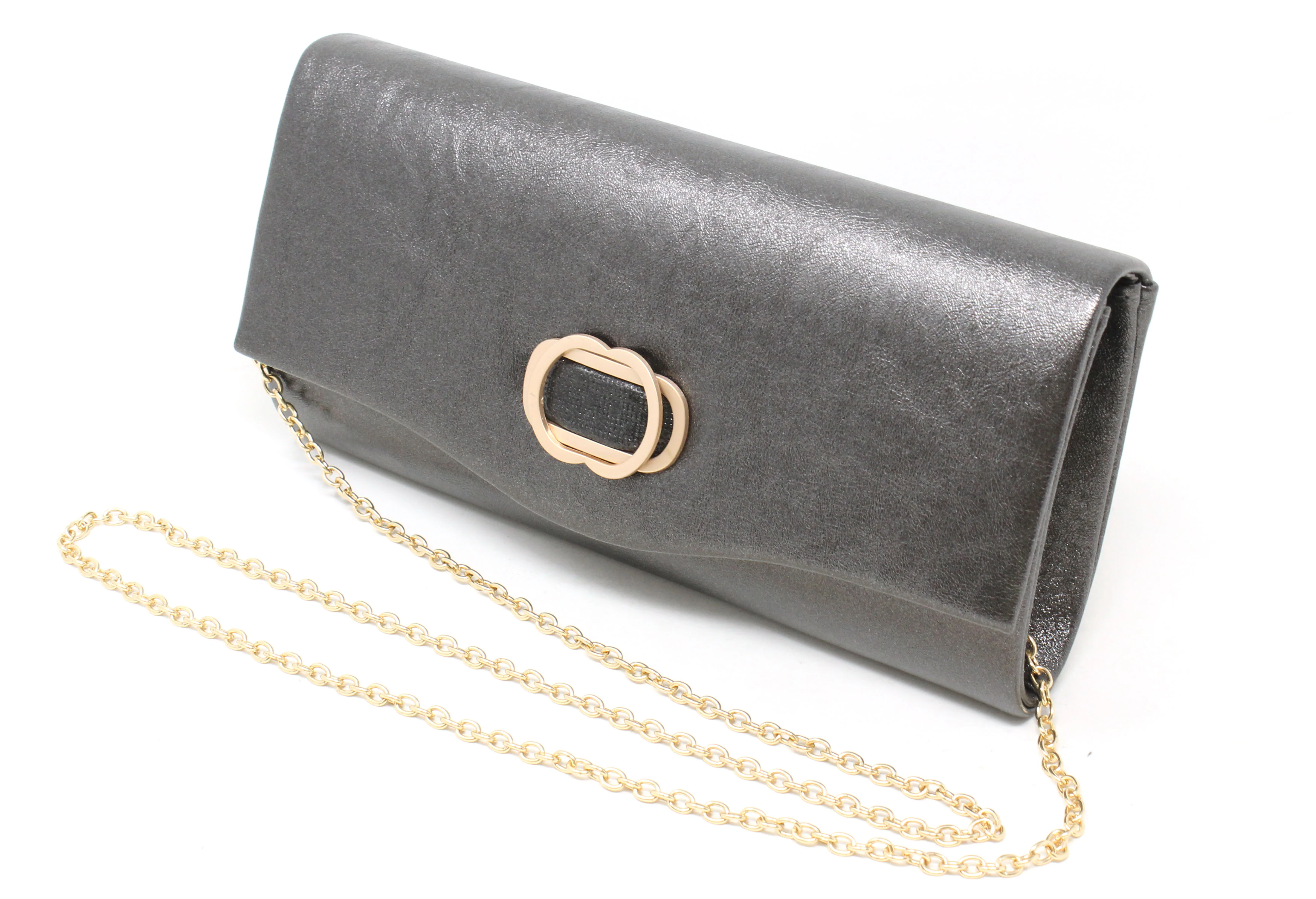Soft Metallic Clutch Bag - Image 13