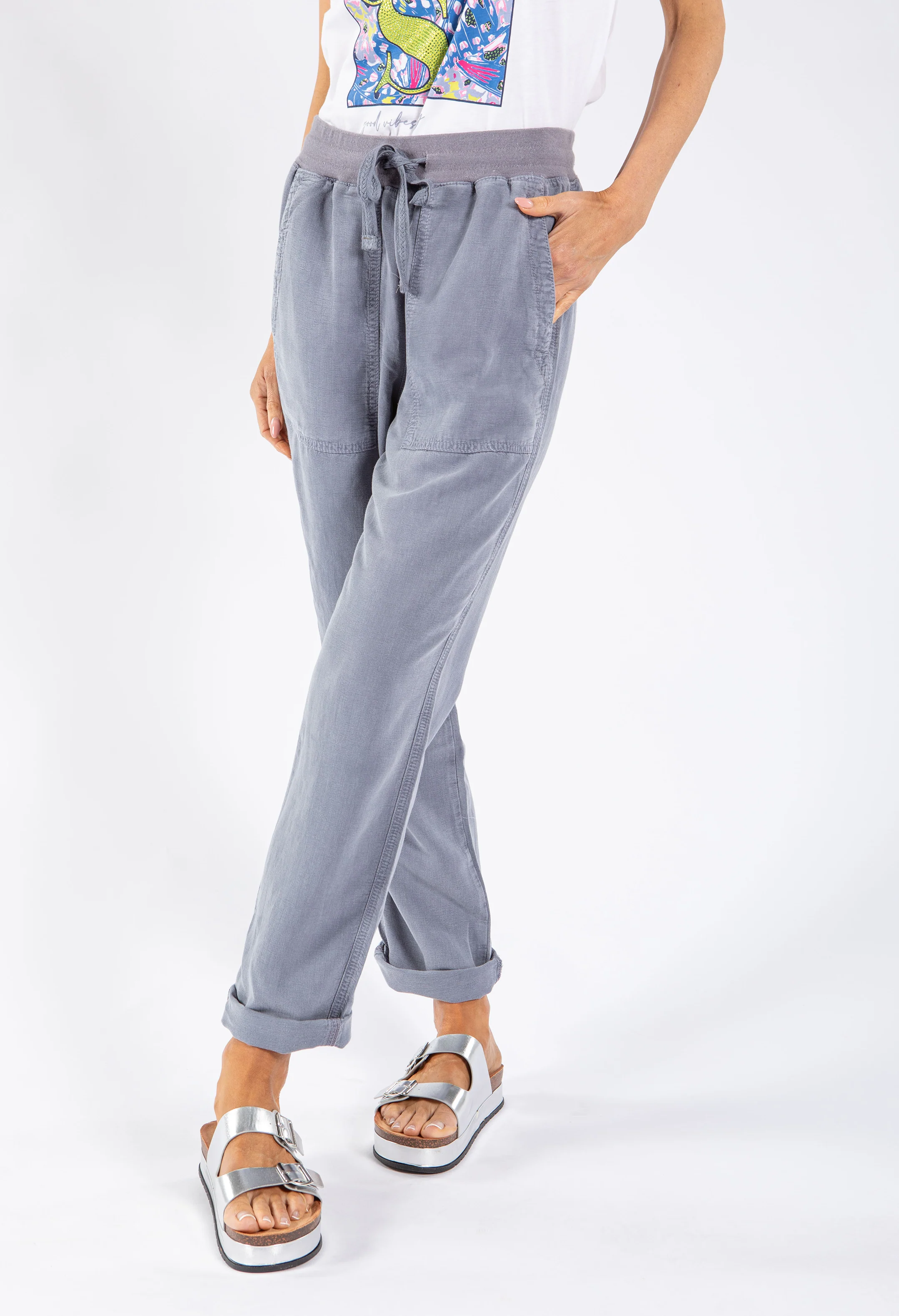 Soft Pull On Tencel Trouser - Image 7
