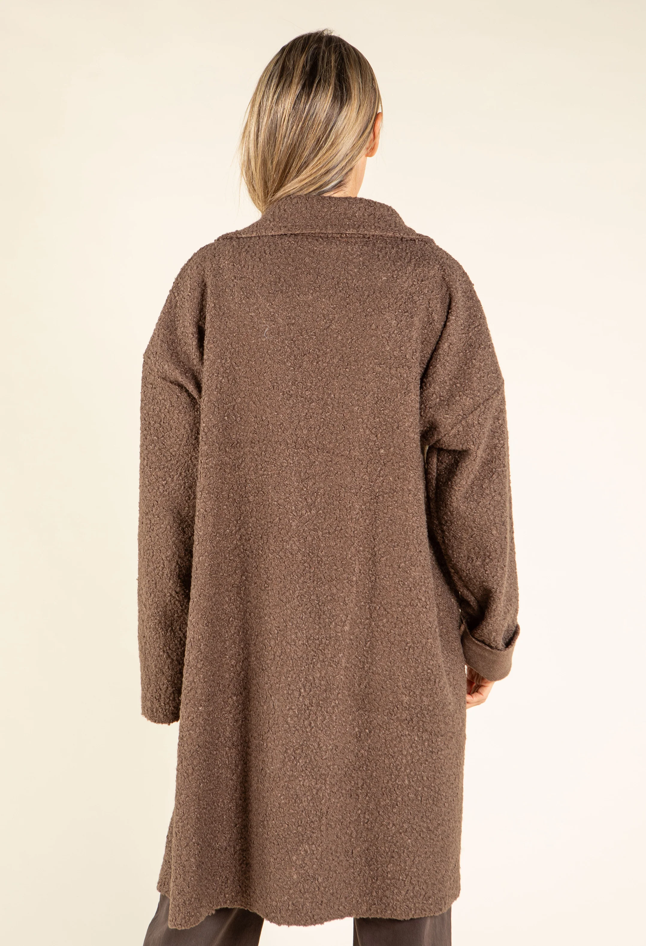 Sophie Boucle Zip-up Coatigan - Image 18