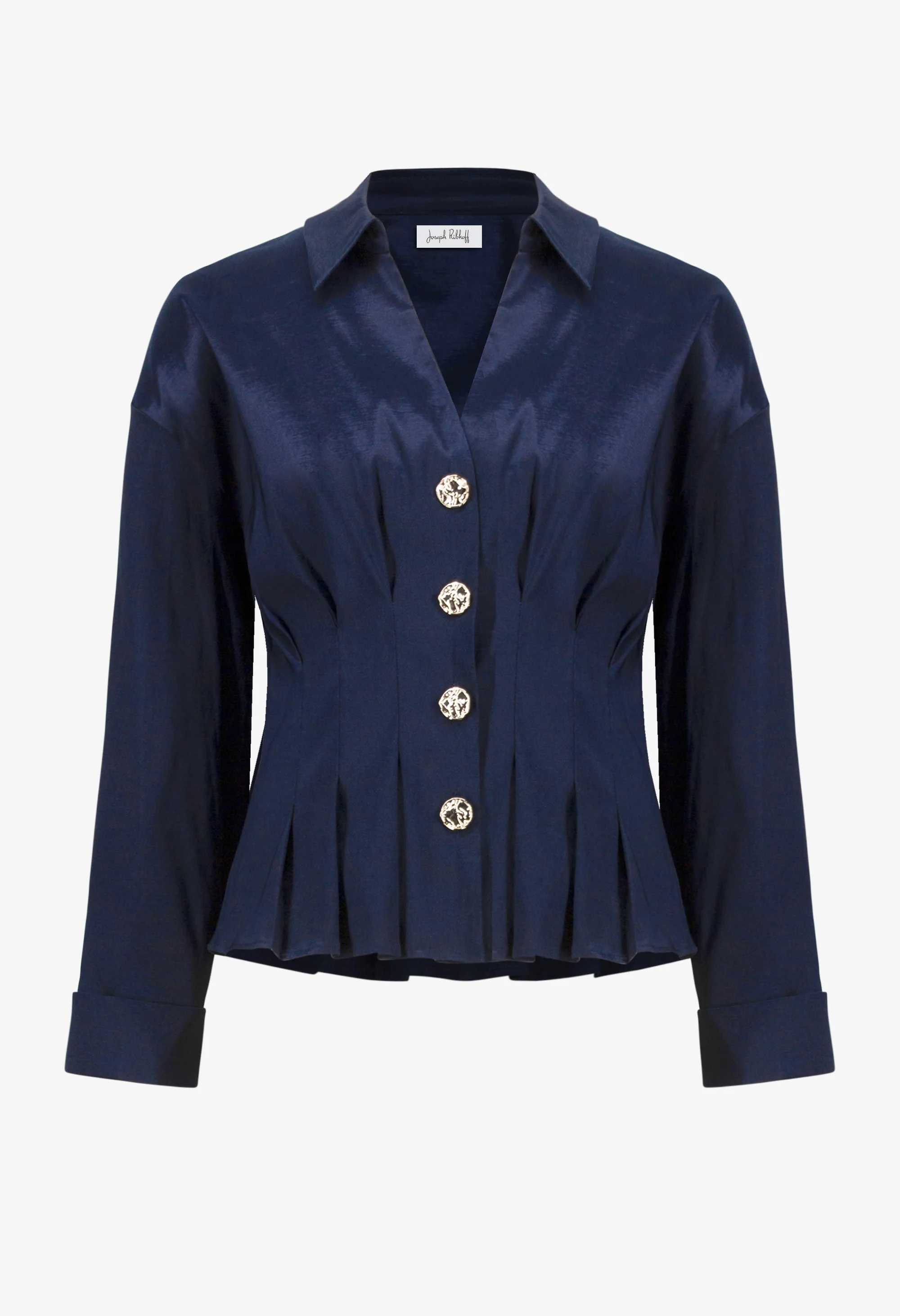 Sophisticated Fitted Peplum Blouse - Image 5