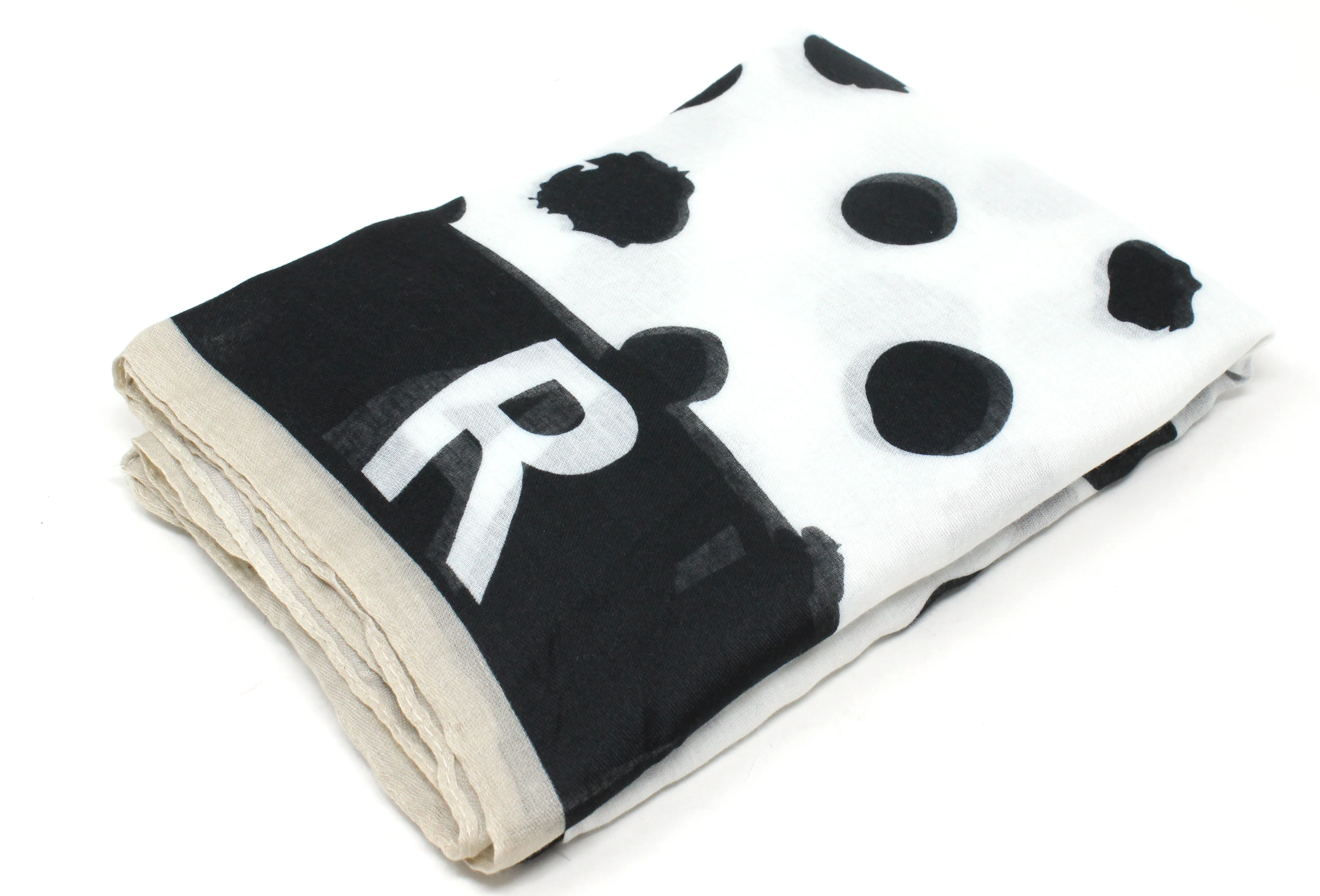 Spotted Print Scarf - Image 5