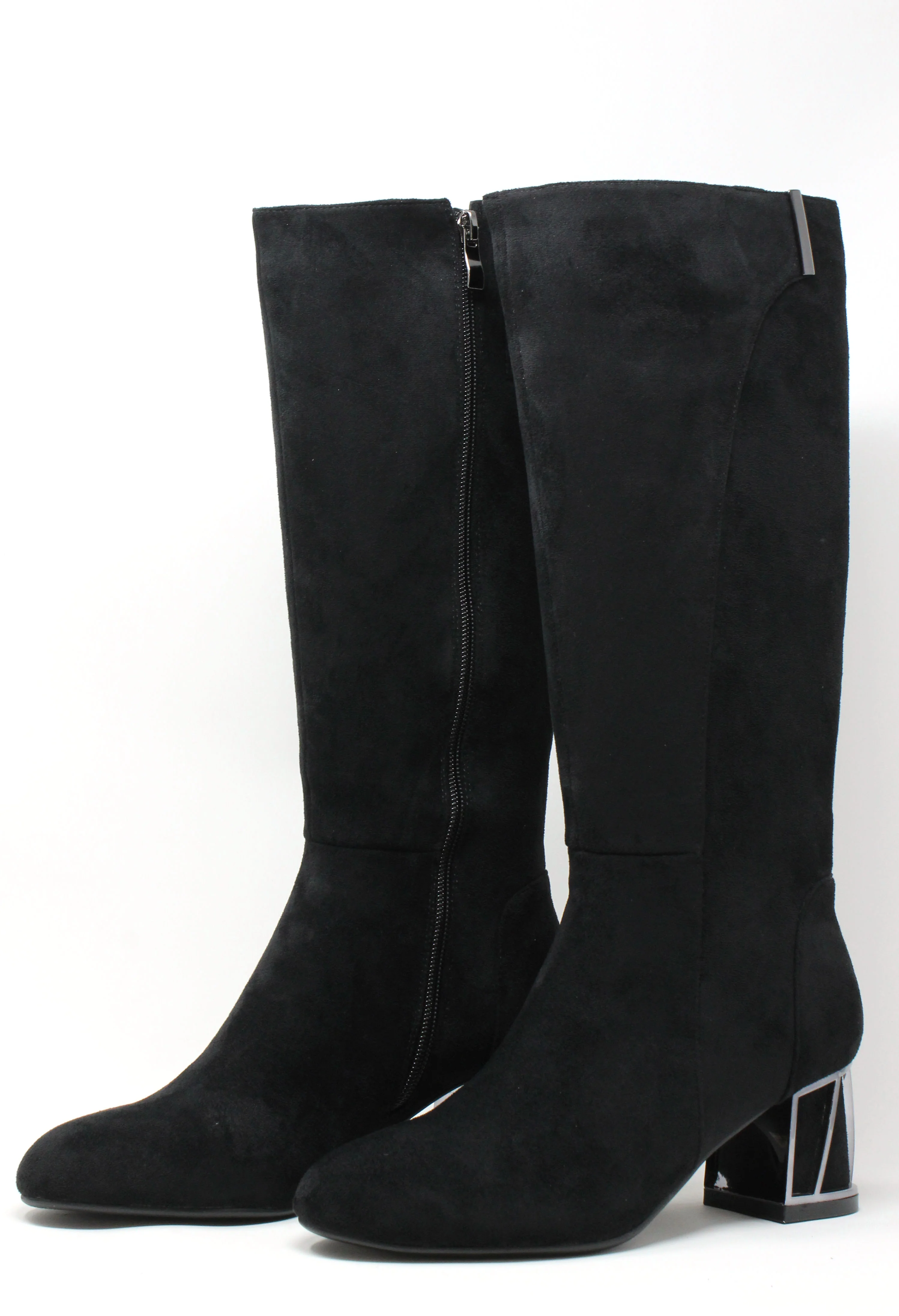Steel Trim Heeled Long Boot - Image 3