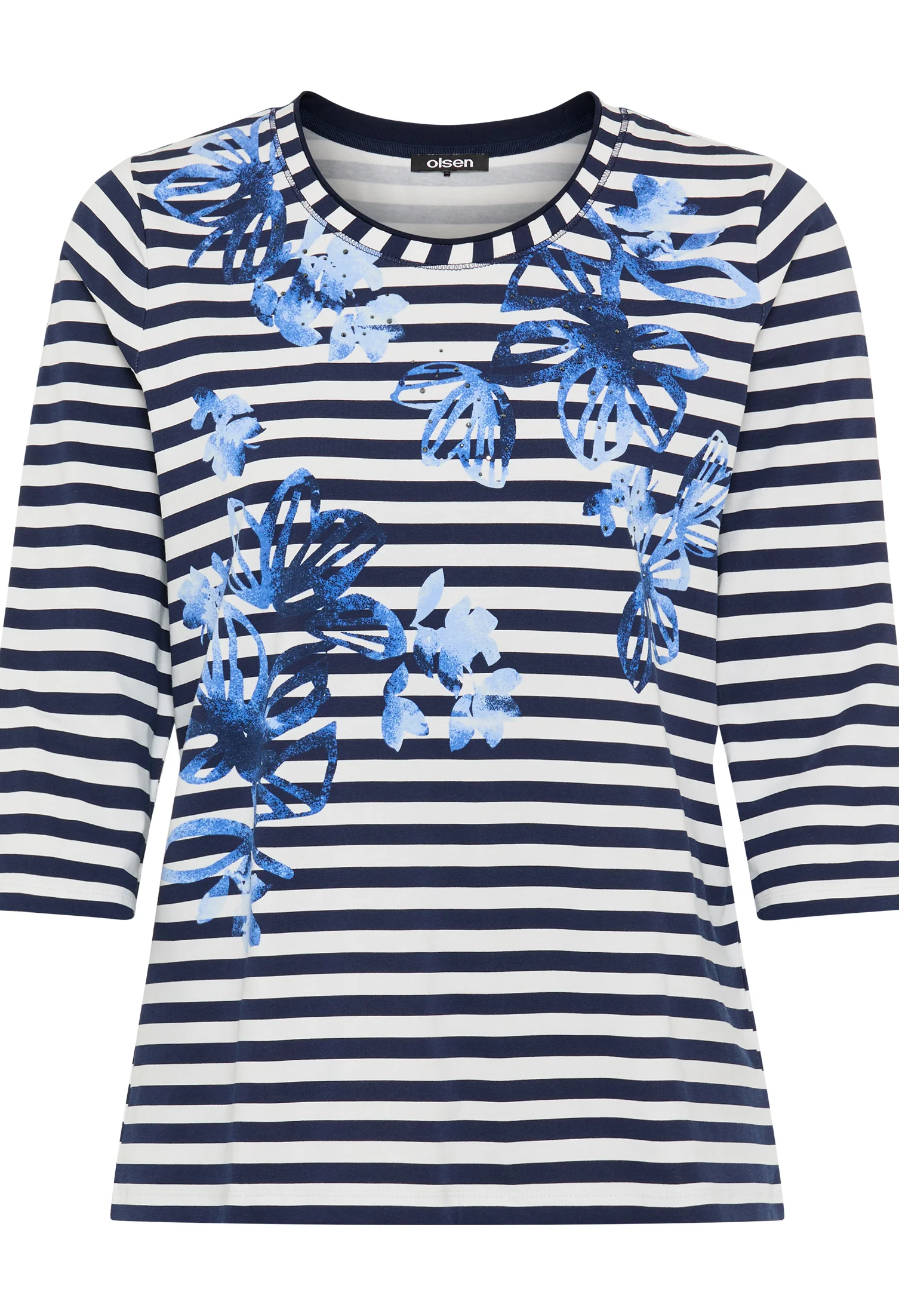 Striped Floral Top - Image 4