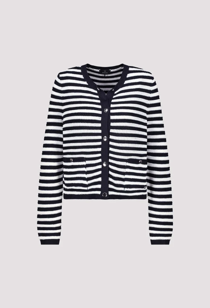 Striped Knit Cardigan - Image 6