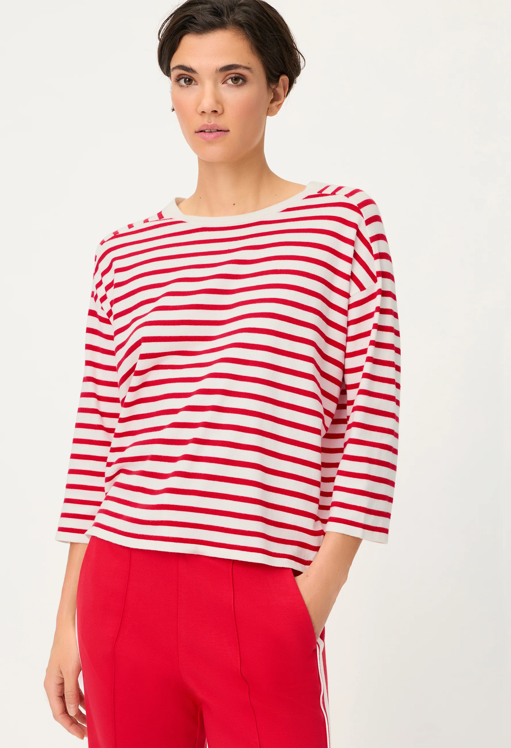 Striped Raglan Sleeve Jumper
