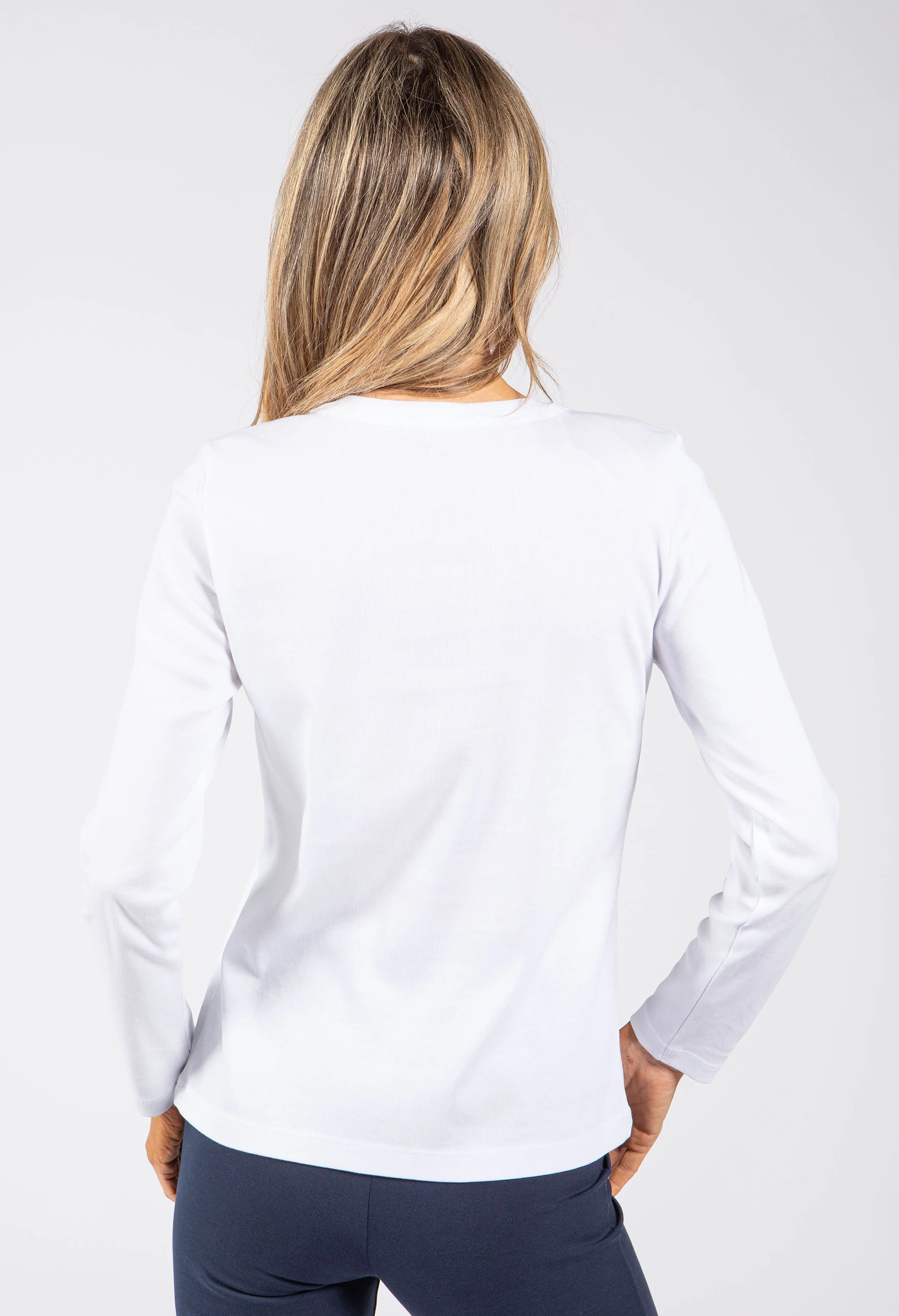 Suzy Long Sleeve Cotton Top - Image 4